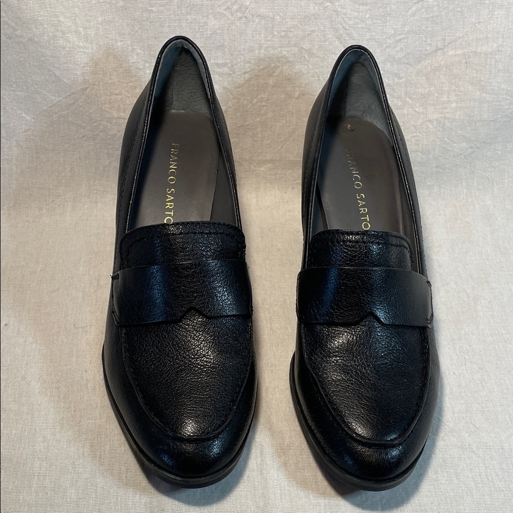 Franco Sarto Women's Classic Black Leather Loafers